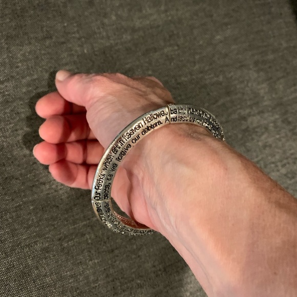 Silver Tone “Lord’s Prayer” Bracelet - Picture 3 of 4